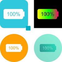 Unique Full Battery Icon Design vector