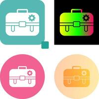 Unique Portfolio Management Icon Design vector