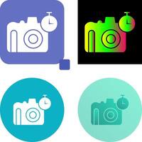 Unique Timer on Camera Icon Design vector