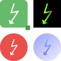 Unique Flash Icon Design vector