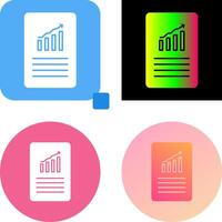 Unique Data Files Icon Design vector