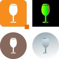 Wine Glass Icon Design vector