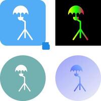 Unique Umbrella Stand Icon Design vector