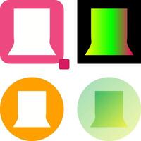 Unique Back Stand Icon Design vector