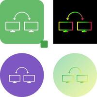 Unique Connected Systems Icon Design vector