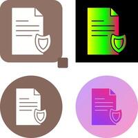 Private Document Icon Design vector