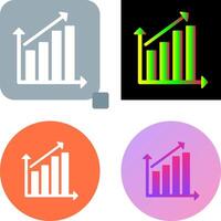 Rising Statistics Icon Design vector
