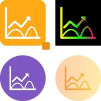 Trend in Graph Icon Design vector