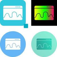 Webpage Statistics Icon Design vector