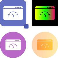 Page Speed Icon Design vector