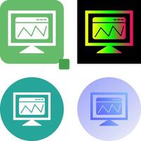 Web Analysis Icon Design vector