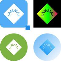 Danger of Welding Flash Icon Design vector