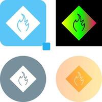 Danger of Flame Icon Design vector