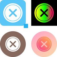 Do Not Cross Icon Design vector