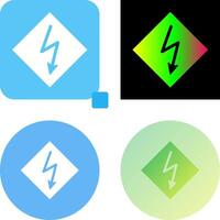 High Voltage Icon Design vector