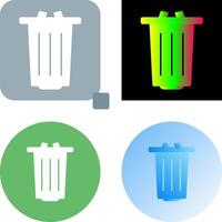 diseño de icono de basura vector