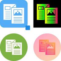Brochure Icon Design vector