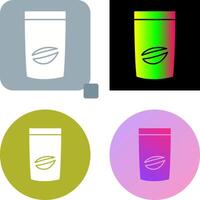 Coffee Bag Icon Design vector