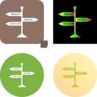 Signboard Icon Design vector