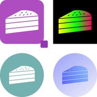 Cake Slice Icon Design vector