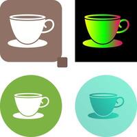 Tea Cup Icon Design vector