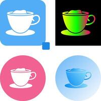 Creamy Coffee Icon Design vector