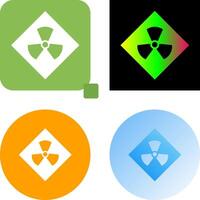 Radiation Icon Design vector