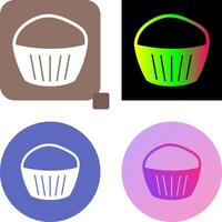 Chocolate Muffin Icon Design vector