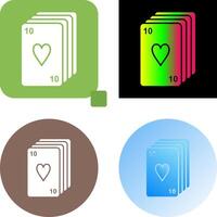 Deck of Cards Icon Design vector