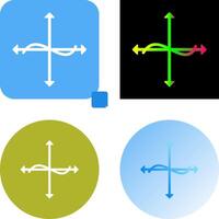 Unique Graph Icon Design vector