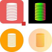 Stack of Coins Icon Design vector