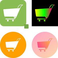 Unique Shopping Cart Icon Design vector