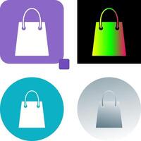 Unique Shopping Bag Icon Design vector