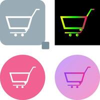 Unique Empty Cart Icon Design vector