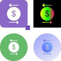 Unique Transcation Icon Design vector