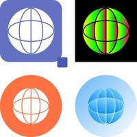 Unique Globe Icon Design vector