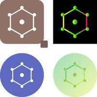 Unique Nodes Icon Design vector