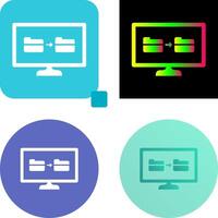 Unique File Sharing Icon Design vector