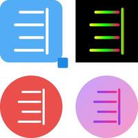 Unique Right Align Icon Design vector