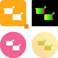 Unique Chatting Icon Design vector