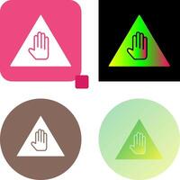 Unique Warning Icon Design vector