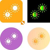 Unique Virus Icon Design vector