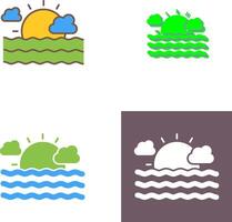 Sea Icon Design vector