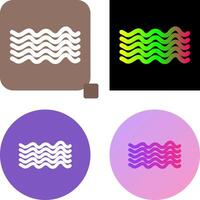 Magnetic Waves Icon Design vector