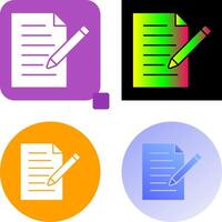 Unique Edit Document Icon Design vector