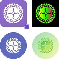 Roulette Icon Design vector