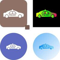 Police Car Icon Design vector