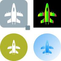 Military Plane Icon Design vector