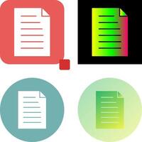 Unique Document Icon Design vector