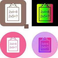 Unique Solving Question Icon Design vector